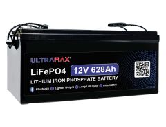 Ultramax LI628-12PRIBLU, 12v 628Ah Lithium Iron Phosphate (LiFePO4) battery With Bluetooth Energy Monitor